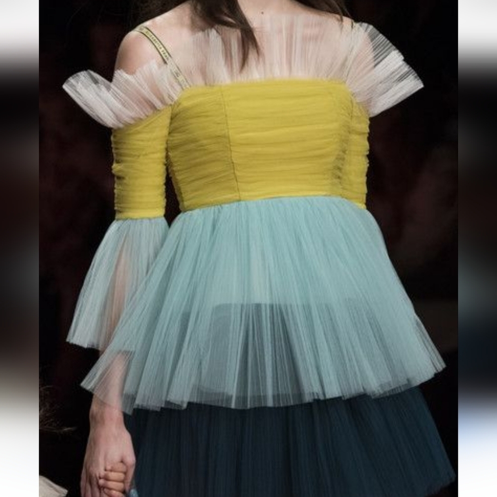 House Of Hind Cold Shoulder Layer Dress